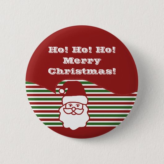 Jolly Santa Claus Button (Voorkant)