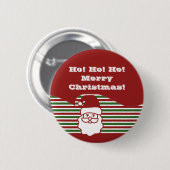 Jolly Santa Claus Button (Voorkant /achterkant)