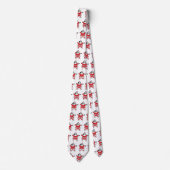 Jolly Santa Claus Calling Reindeer op kerst Stropdas (Voorkant)