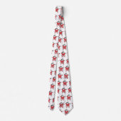 Jolly Santa Claus Calling Reindeer op kerst Stropdas (Achterkant)