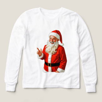 Jolly Santa Claus Making Peace Sign – Vintage Chri