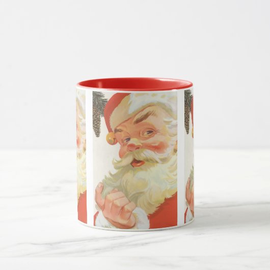 Jolly Santa Claus met een geheim kerstfeest Mok (Midden)