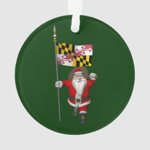Jolly Santa Claus visite le Maryland