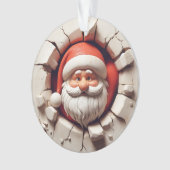 Jolly Santa Double-Sided Christmas Ornament (devant)