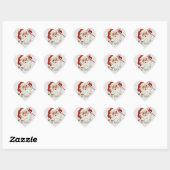  Jolly Santa Hart Sticker (Vel)