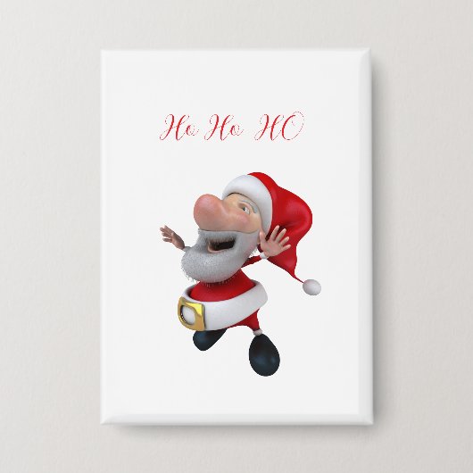 Jolly Santa Ho Ho Button (Voorkant)