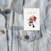 Jolly Santa Ho Ho Button (Insitu)
