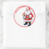 Jolly Santa Kerstmis vel van stickers (Tas)