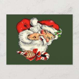  Jolly Santa met kerst Briefkaart