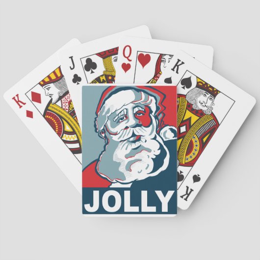 Jolly Santa Pokerkaarten (Achterkant)