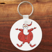 Jolly Santa T-shirts en geschenken Sleutelhanger (Voorkant)