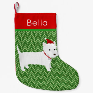 Jolly Santa West Highland Terrier Kleine Kerstsok