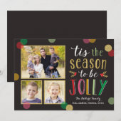 Jolly Season Cartes photos de vacances (Devant / Derrière)