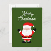 Jolly Sinterklaas cartoon Kerst briefkaarten (Voorkant / Achterkant)