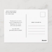 Jolly Sinterklaas Classic Kerstmis Dank u Briefkaart (Achterkant)