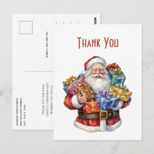 Jolly Sinterklaas Classic Kerstmis Dank u Briefkaart