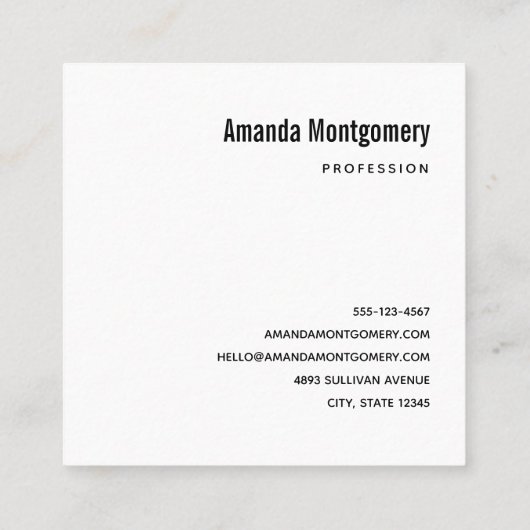 Jolly Sinterklaas in traditioneel rood pak Vierkante Visitekaartje (Achterkant)