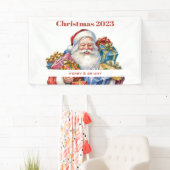Jolly Sinterklaas Klassieke Kerstmis Spandoek (Insitu)