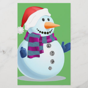 Jolly Snowman Briefpapier