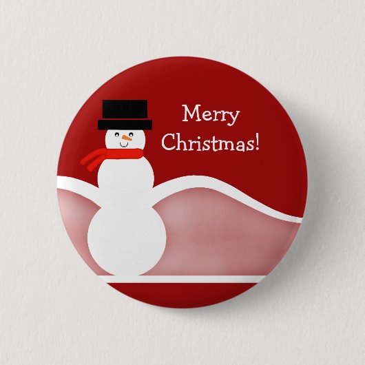 Jolly Snowman  Button (Voorkant)