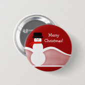 Jolly Snowman  Button (Voorkant /achterkant)