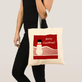 Jolly Snowman Canvas tas (Voorkant (product))