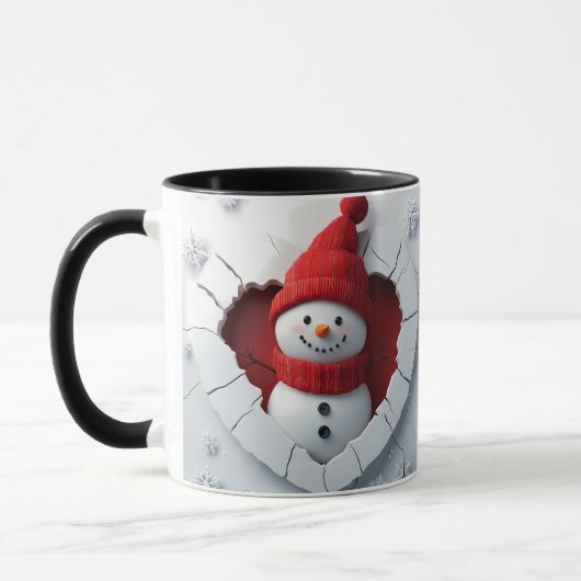Jolly Snowman Coeur Mug (Gauche)