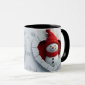 Jolly Snowman Coeur Mug (Devant droit)