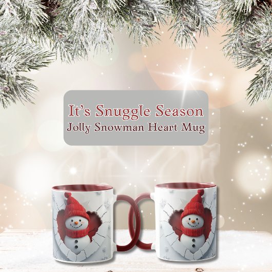 Jolly Snowman Coeur Mug