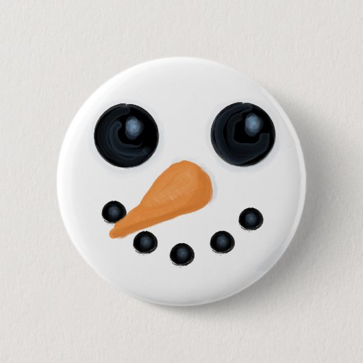 Jolly Snowman Face Button (Voorkant)