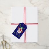 Jolly Snowman Hugs uit oma Cadeaulabel (Met Touw)
