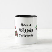 Jolly Snowman in een Tall Black Pet Mok (Midden)