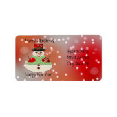Jolly Snowman Snowy Dreams Etiket (Voorkant)