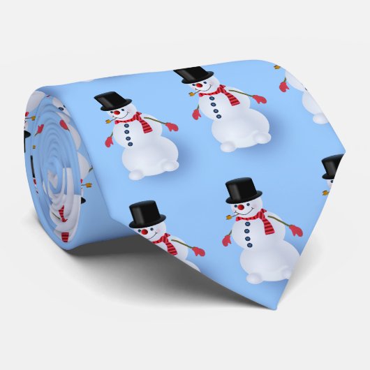 Jolly Snowman Stropdas (Opgerold)