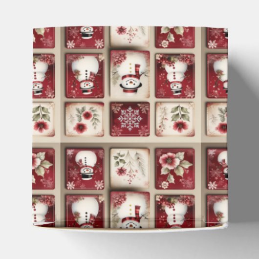 Jolly Snowmen Bedankdoosjes (Bovenkant)