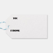 Jolly Snowmen Cadeaulabel (Achterkant Horizontaal)