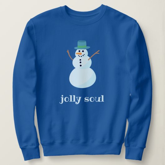 "Jolly Soul" Snowman Sweatshirt (Design devant)