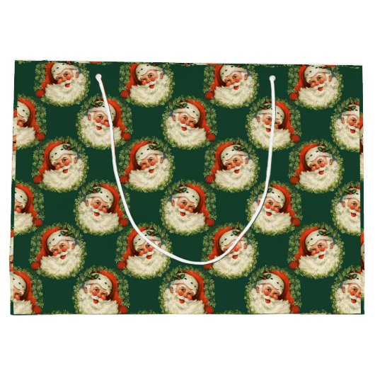  Jolly St. Nick Santa Claus kerstmis Groot Cadeauzakje (Achterkant)