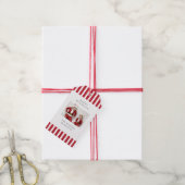 Jolly Stripes Prettige feestdagen Gift Label Cadeaulabel (Met Touw)