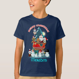 Jolly Winter Holiday Scene T-shirt