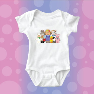 JollyKins Barnyard Buddies Girl Romper