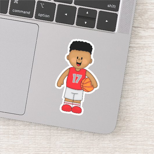 JollyKins Basketball Boy Sticker (Detail)