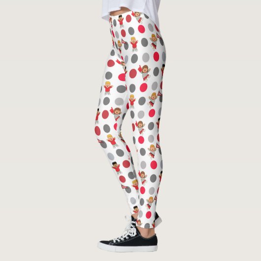 JollyKins cheerleaders en Polka Dots Leggings (Links)