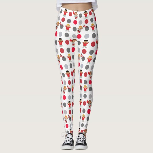 JollyKins cheerleaders en Polka Dots Leggings (Voorkant)