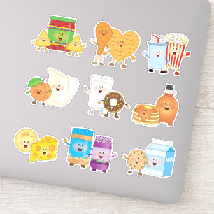 JollyKins Foodie Friends (set van 9) Sticker