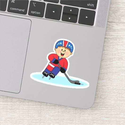 JollyKins Hockey Boy Sticker (Detail)