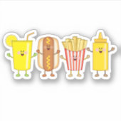 JollyKins Hot Dog Friends Sticker (Voorkant)