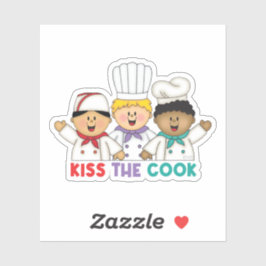 JollyKins Kiss the Cook Sticker