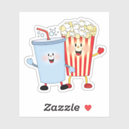 JollyKins Popcorn en Soda Pop Sticker