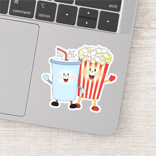 JollyKins Popcorn en Soda Pop Sticker (Detail)